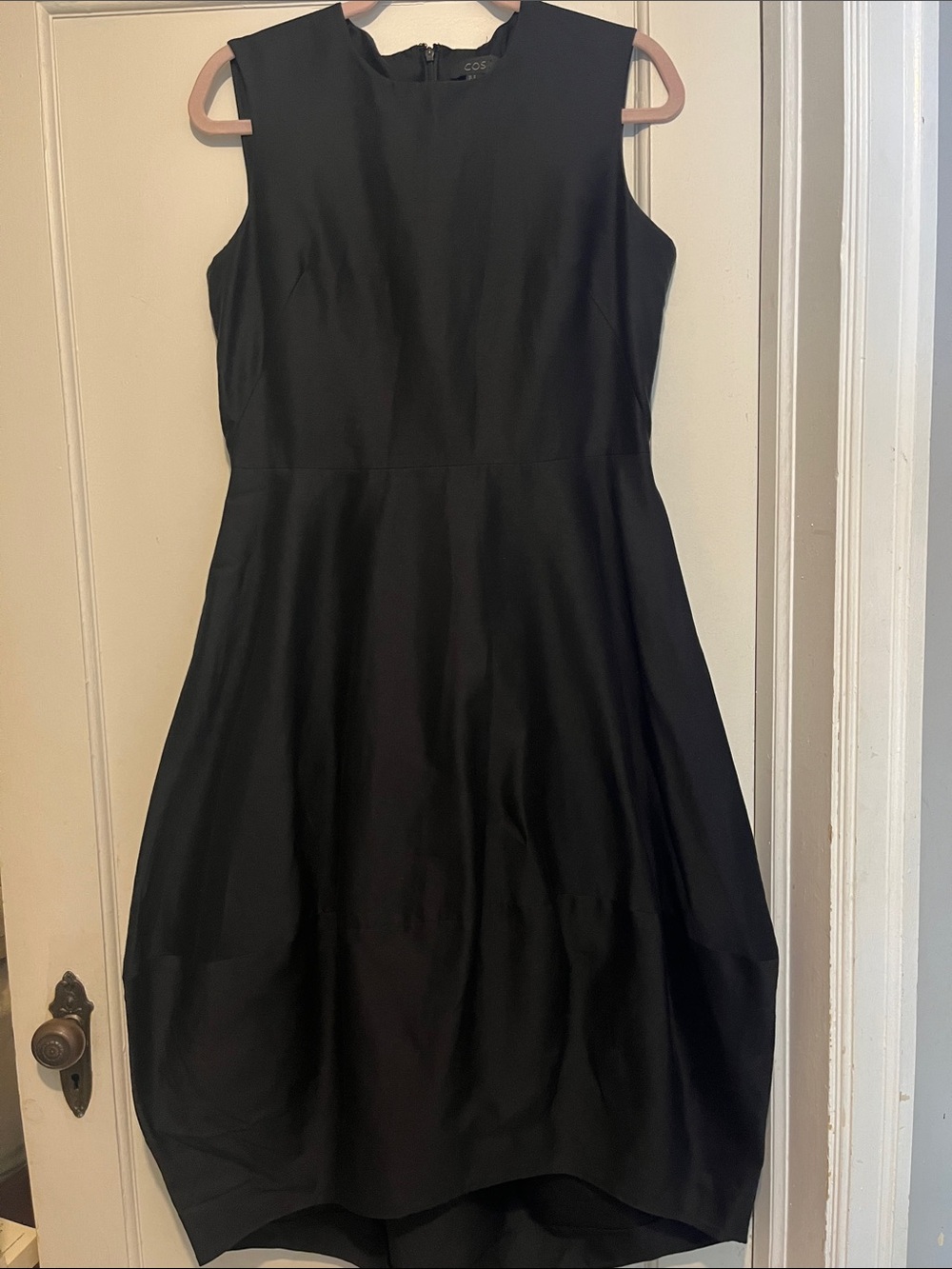 COS Sleeveless Black Cocoon Dress